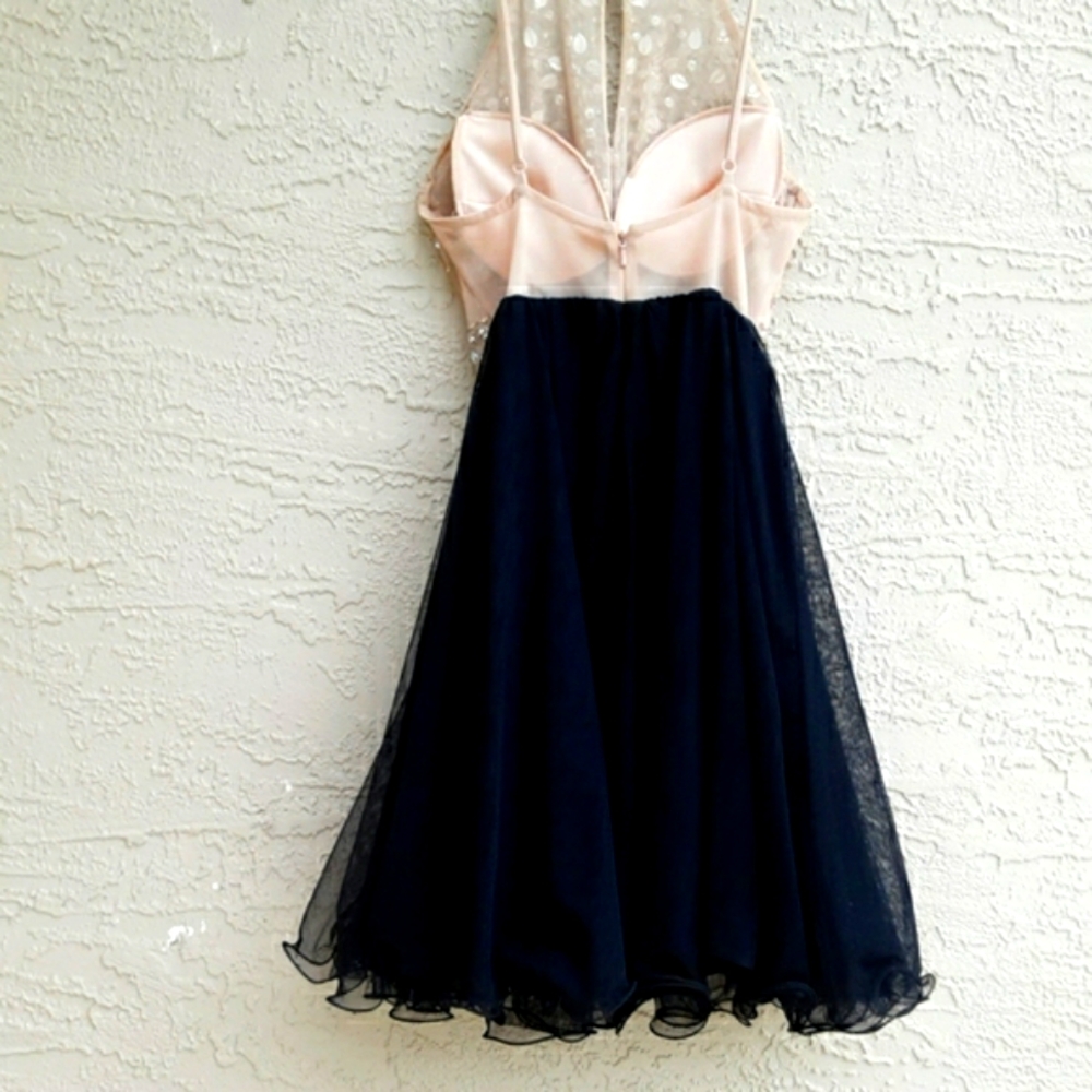 jeweled ruffle mini dress - Picture 2 of 16